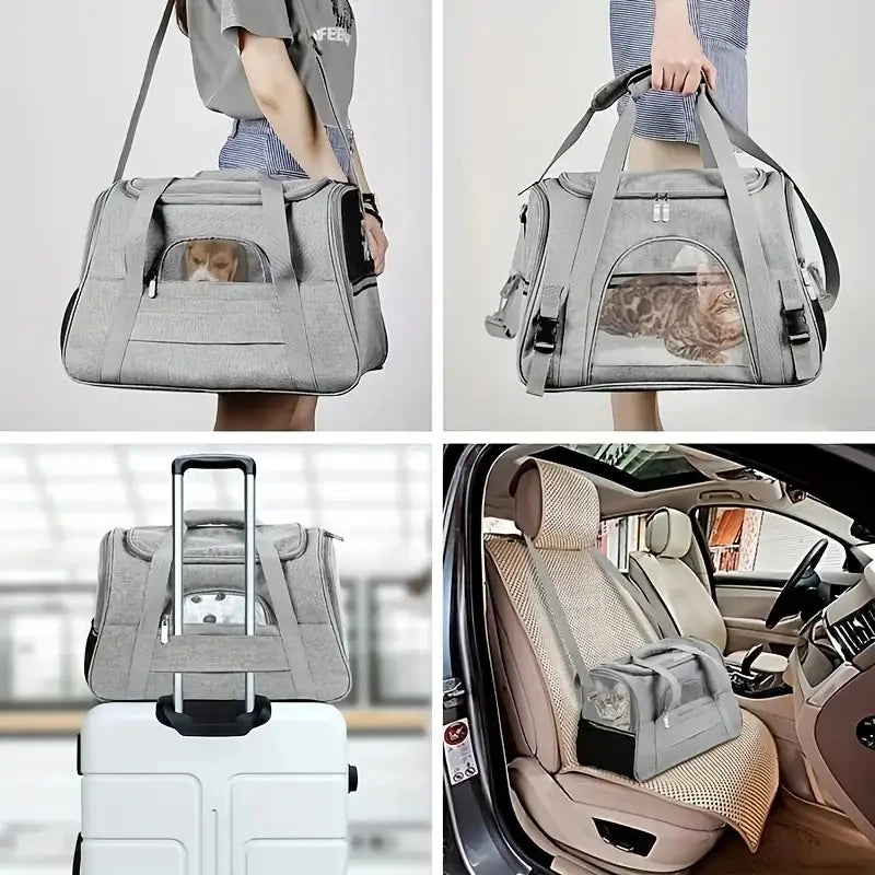 Sac de transport pour chat souple — chats moyens et grands, M ou L – photo 3