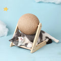 Griffoir pour chat avec balle en sisal — support en L ou en V – photo 7