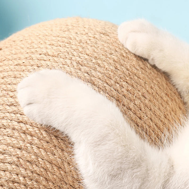 Griffoir pour chat avec balle en sisal — support en L ou en V – photo 5