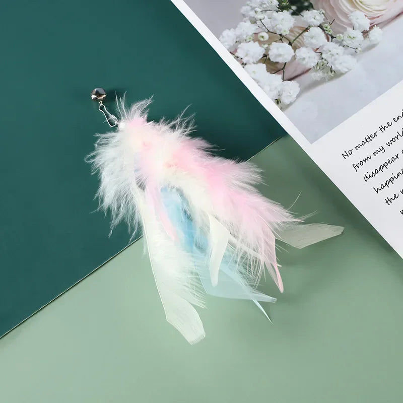 Recharges pour canne à chat — plumes, oiseaux, vers à grelot, balles – photo 38