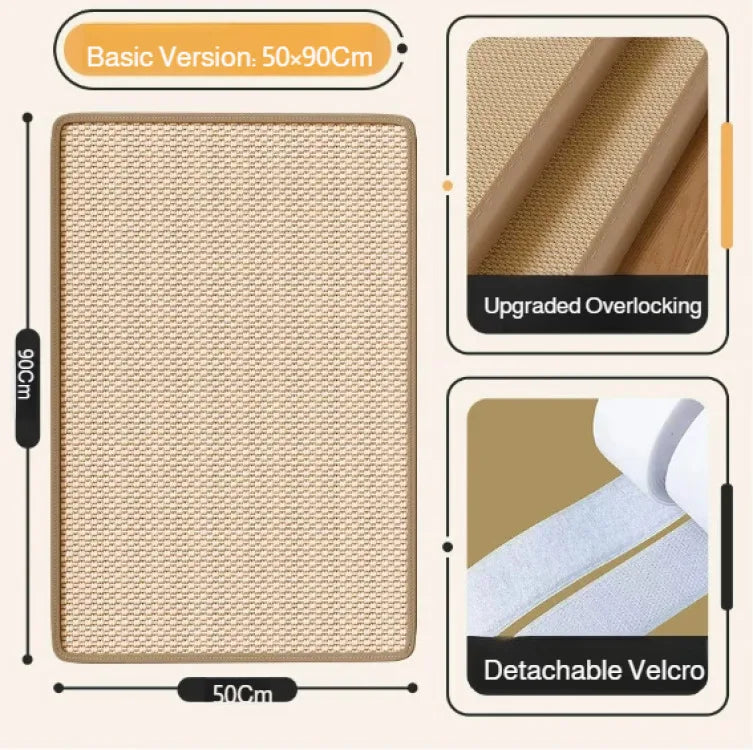 Tapis griffoir en sisal pour chat — protège canapé et meubles – photo 11