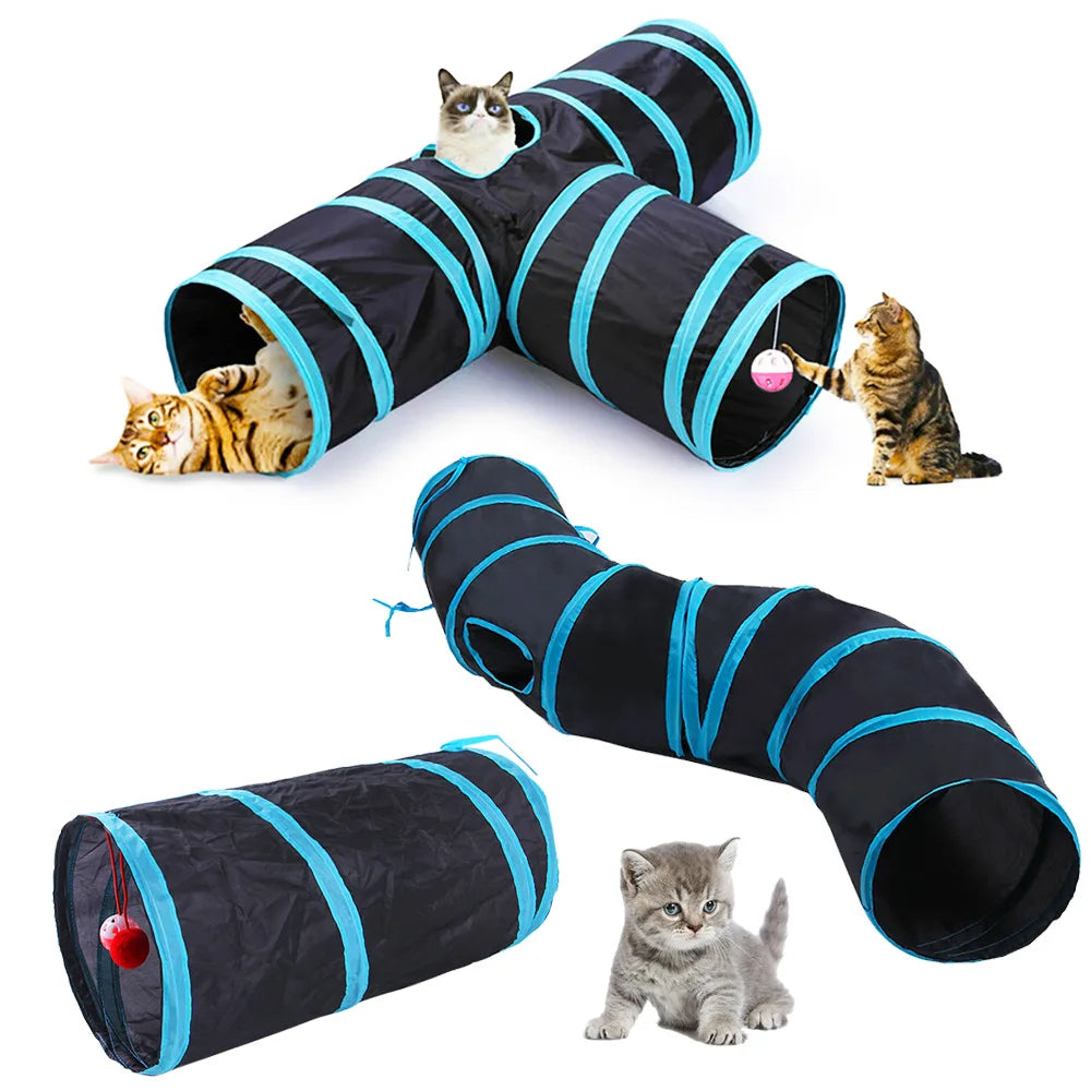 Tunnel pour chat pliable bruissant — en S, T, Y ou long – photo 5