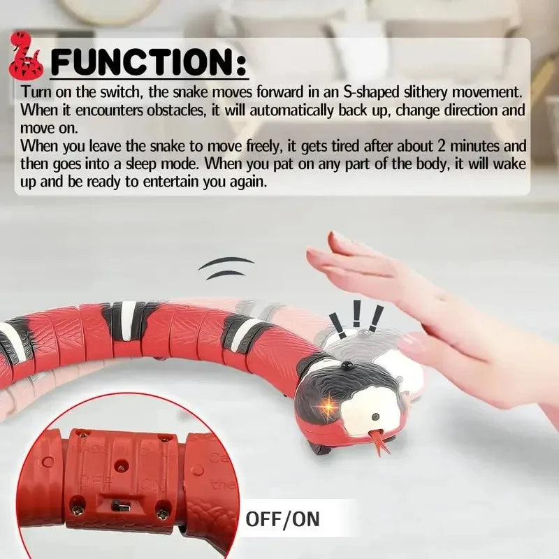 Jouet serpent interactif pour chat — rechargeable – photo 2