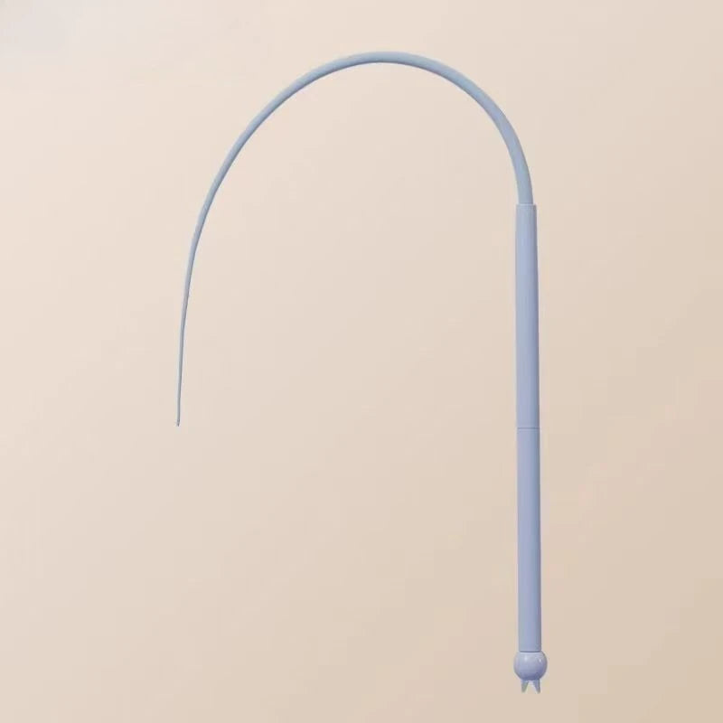 Canne pour chat à queue de souris en silicone — rose ou bleue – photo 7
