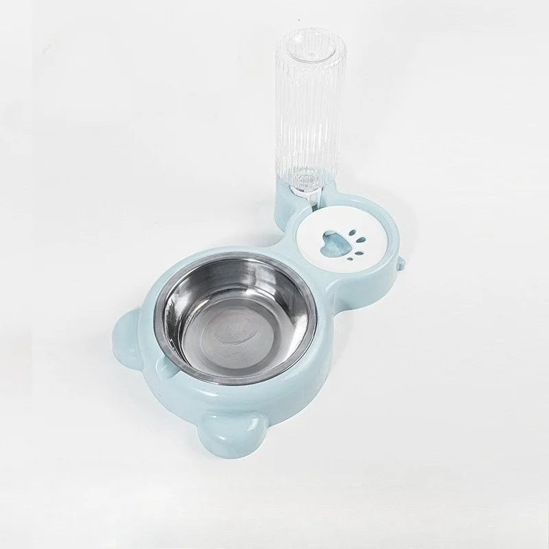 Distributeur de croquettes et d'eau pour chat — réserve 2 en 1 – photo 7