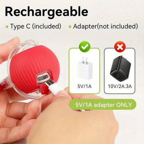 Balle interactive pour chat à roulement automatique — rechargeable – photo 2