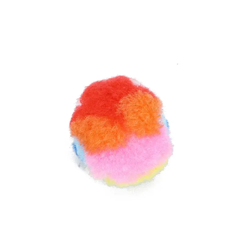 Balles en peluche pour chat — lot de 20 couleurs assorties – photo 5