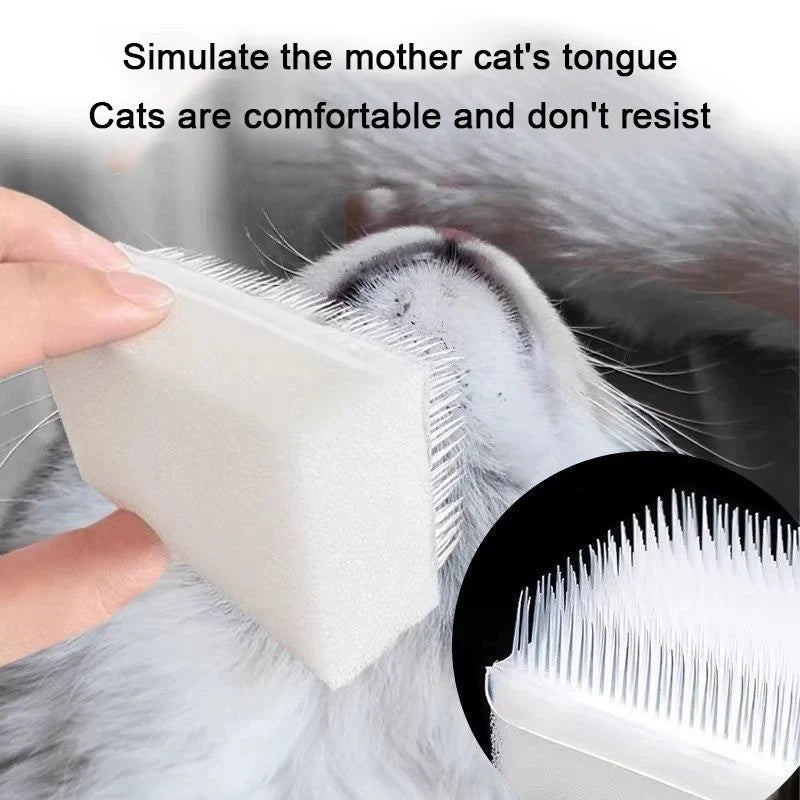Brosse langue de chat — brosse de massage pour chat, retire les poils – photo 4