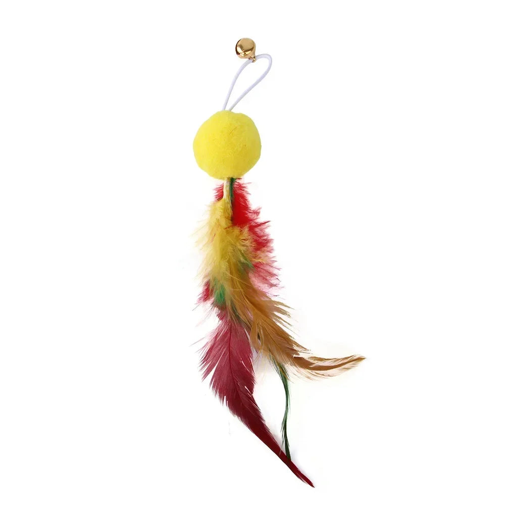 Recharges pour canne à chat — plumes, oiseaux, vers à grelot, balles – photo 29