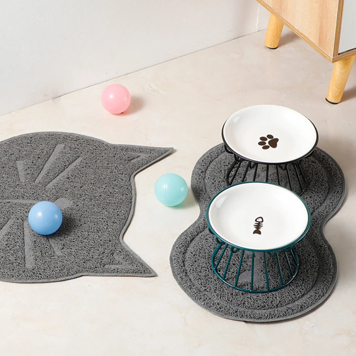 Bol surélevé pour chat en céramique — support anti-renversement – photo 5