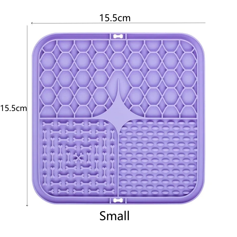 Tapis à lécher pour chat — assiette anti-glouton pour pâtée et yaourt – photo 12