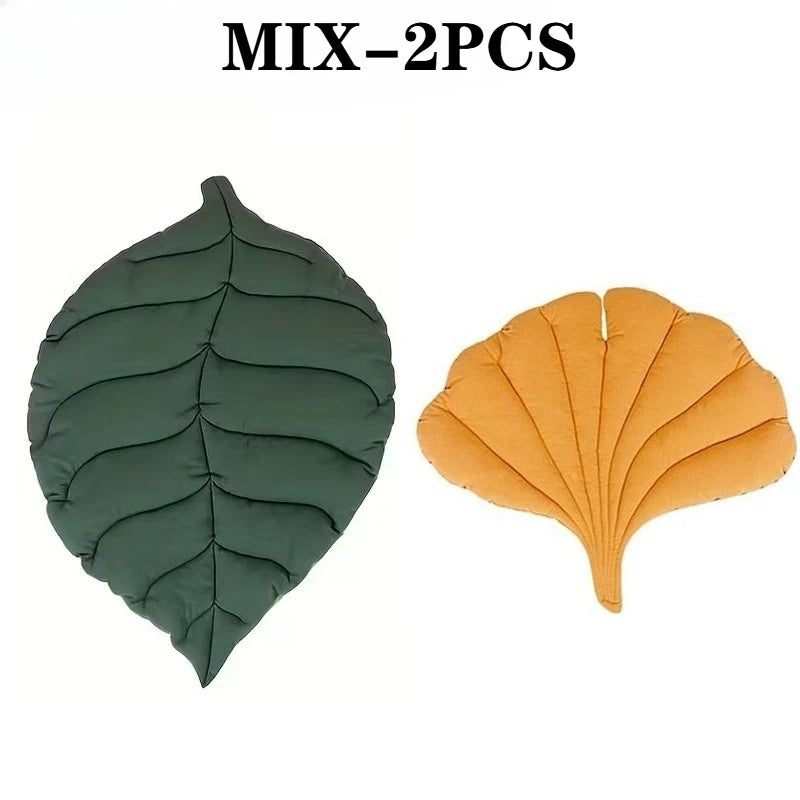 Coussin pour chat en forme de feuille — réversible et antidérapant – photo 9