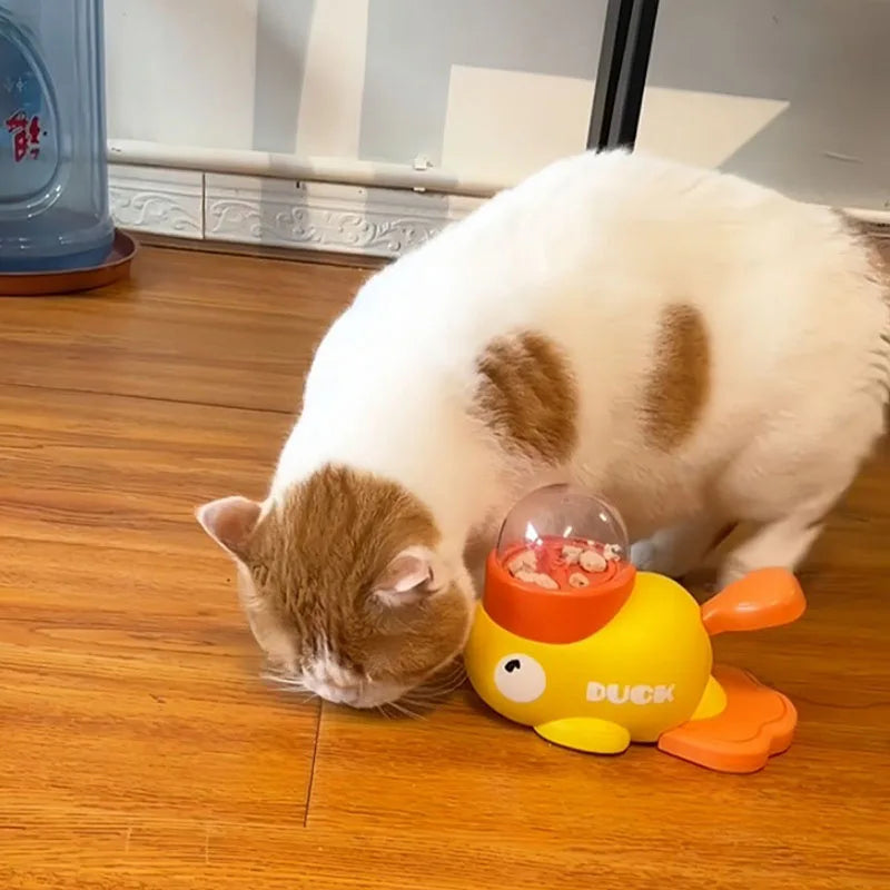 Distributeur de friandises pour chat canard — jouet d'éveil – photo 3