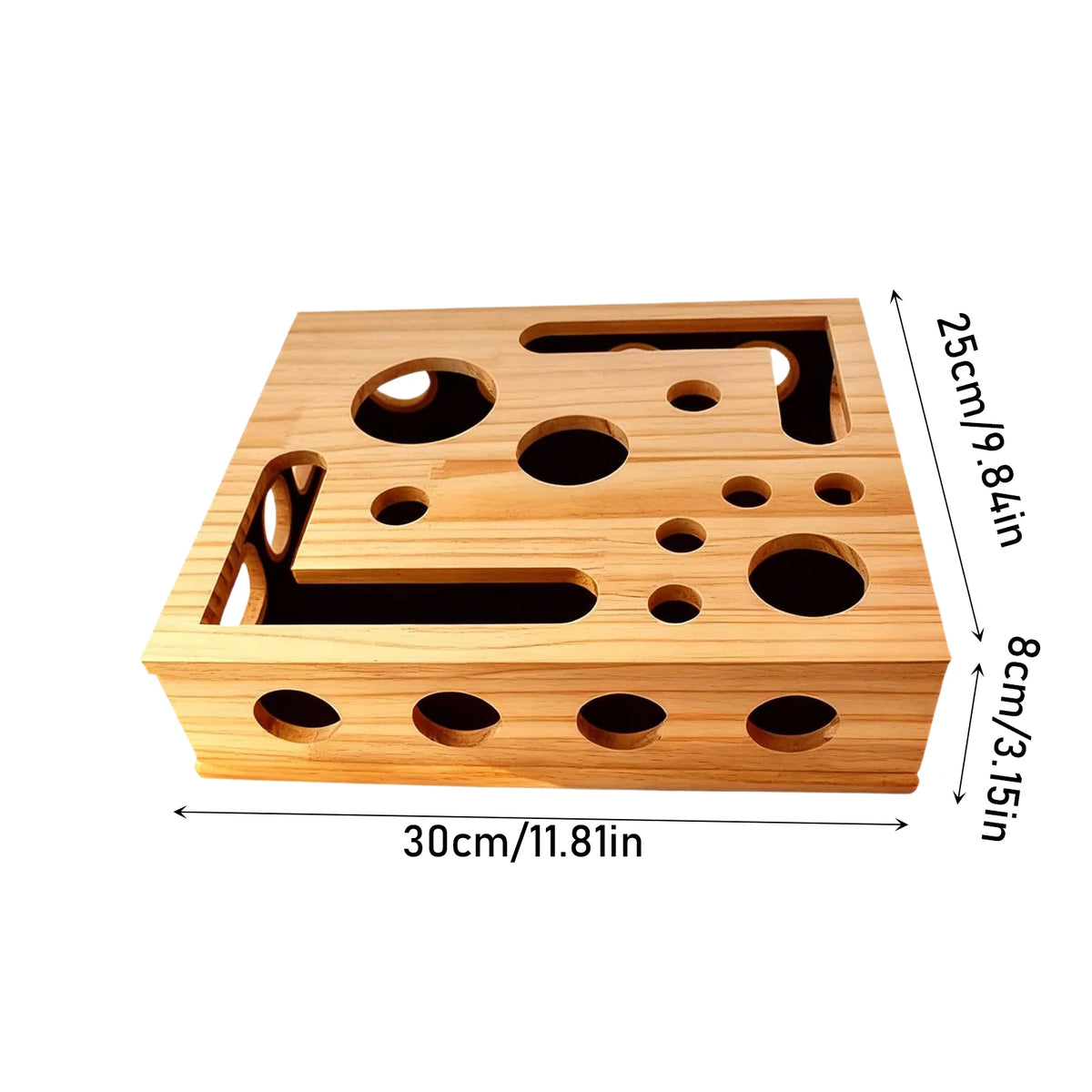 Labyrinthe à friandises pour chat en bois — jeu de fouille – photo 5
