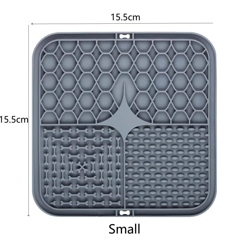 Tapis à lécher pour chat — assiette anti-glouton pour pâtée et yaourt – photo 11