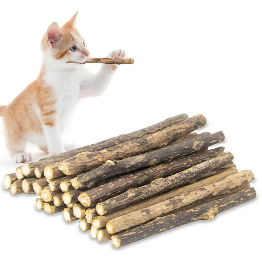Bâtonnets de matatabi pour chat — lot de 15 ou 30, bois naturel – photo 2