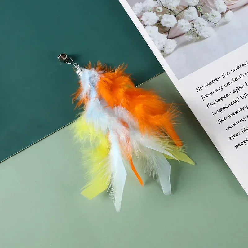 Recharges pour canne à chat — plumes, oiseaux, vers à grelot, balles – photo 56