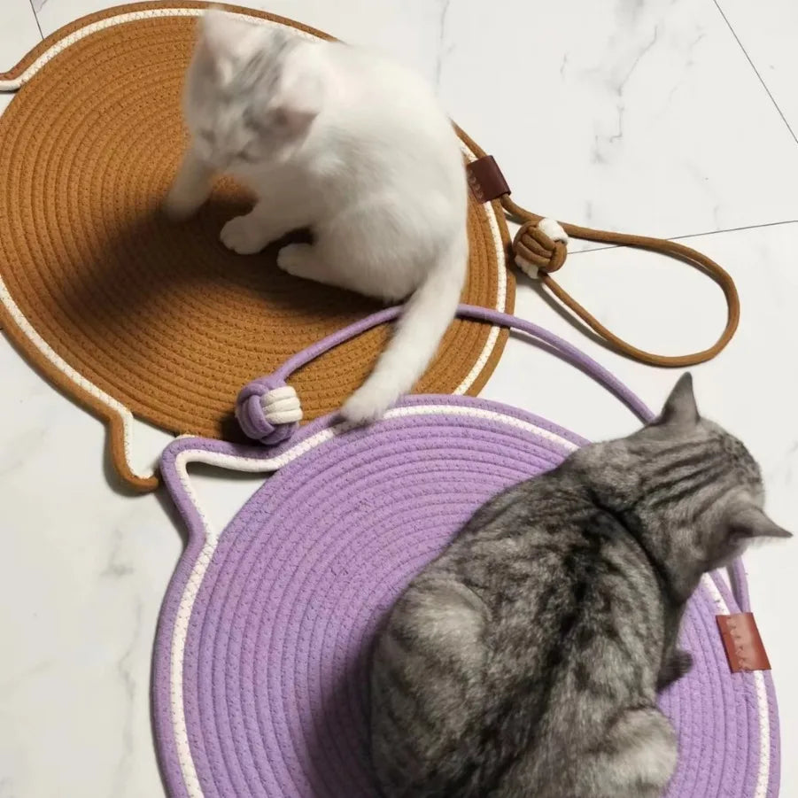 Tapis griffoir pour chat en corde de coton — 42 ou 50 cm – photo 4