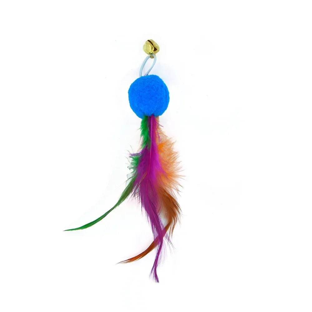 Recharges pour canne à chat — plumes, oiseaux, vers à grelot, balles – photo 35