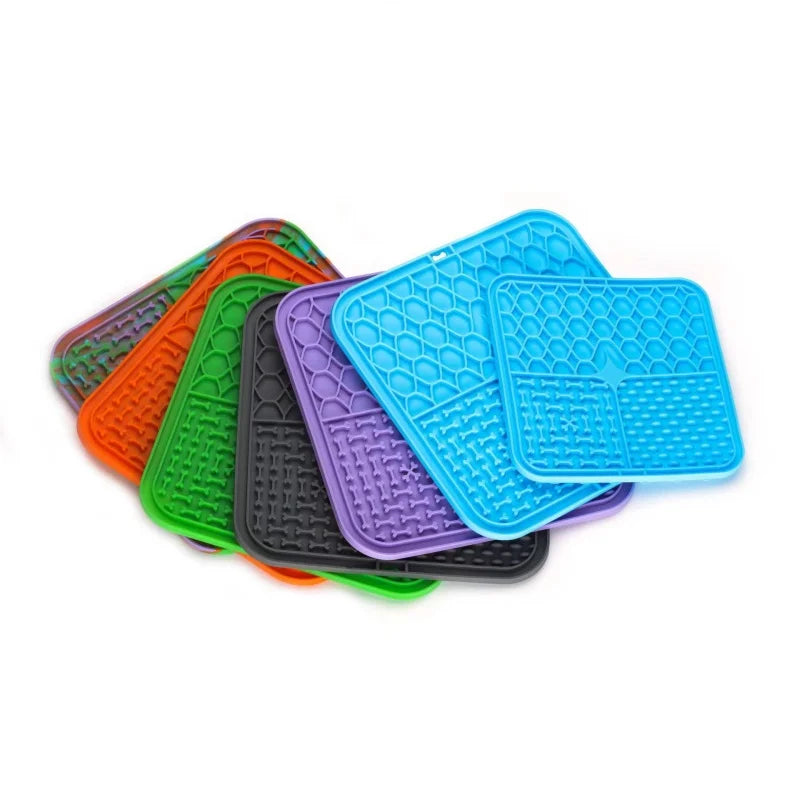Tapis à lécher pour chat — assiette anti-glouton pour pâtée et yaourt – photo 3