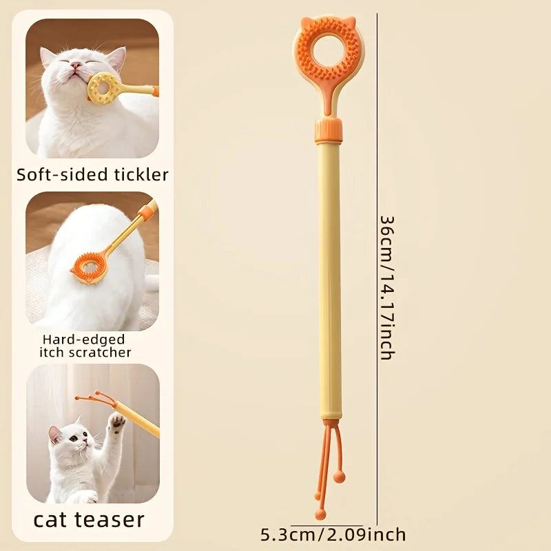 Canne pour chat 2 en 1 rétractable — embout double face, 3 coloris – photo 8