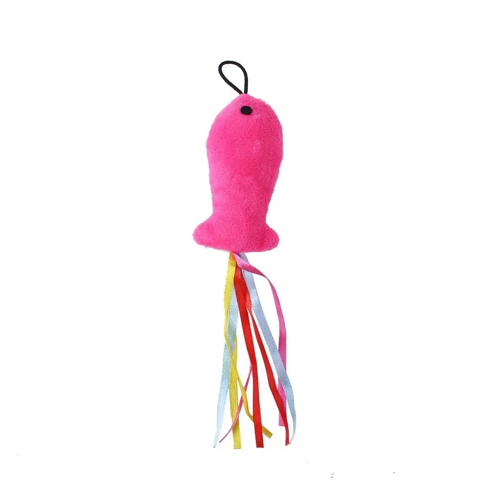 Recharges pour canne à chat — plumes, oiseaux, vers à grelot, balles – photo 40