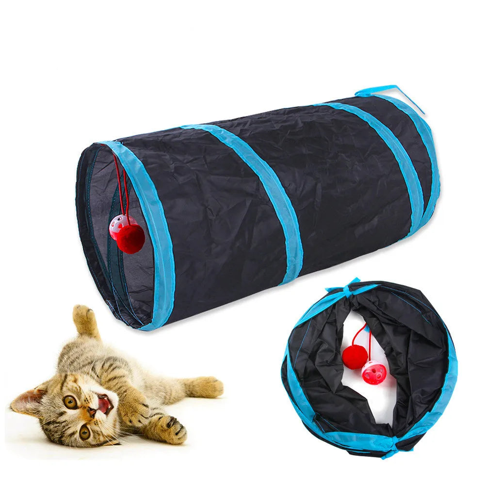 Tunnel pour chat pliable bruissant — en S, T, Y ou long – photo 2