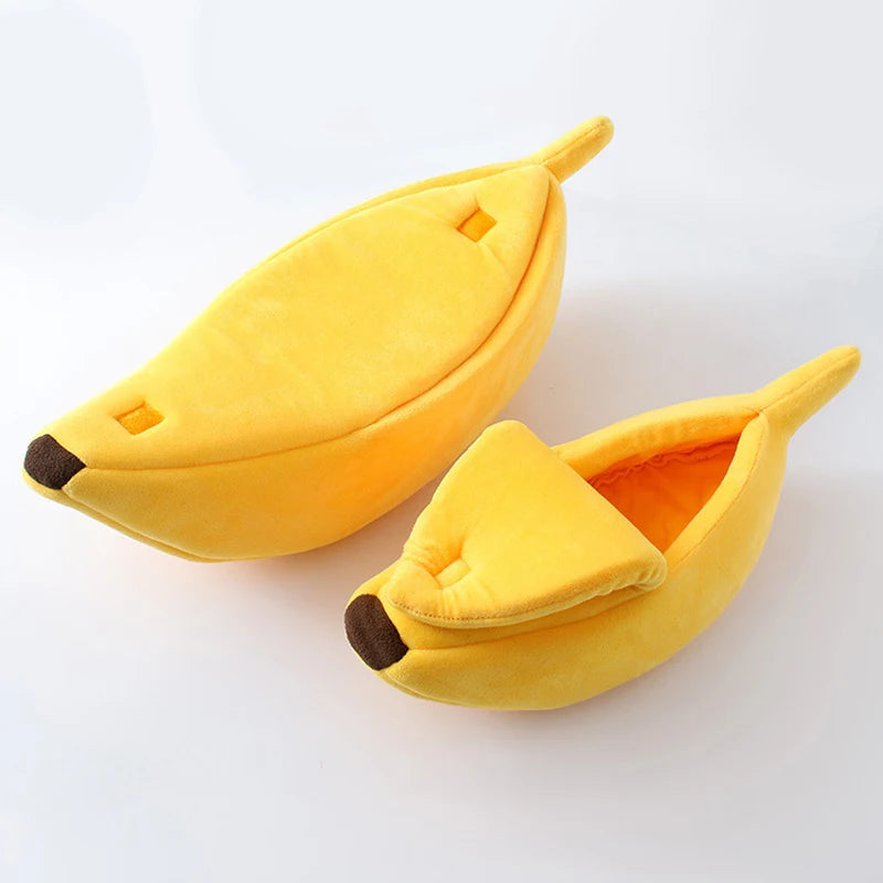 Lit banane pour chat en polaire — panier rigolo, S à XL, 4 coloris – photo 8