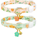 Collier pour chat motif fraises et pendentif cœur — grelot, lot de 2 – photo 7