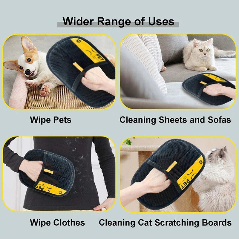 Gant anti-poils pour chat — rouleau 2 en 1 réutilisable – photo 6