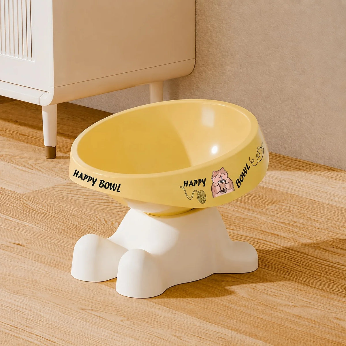 Gamelle surélevée pour chat à motifs — bol plastique ou inox – photo 11