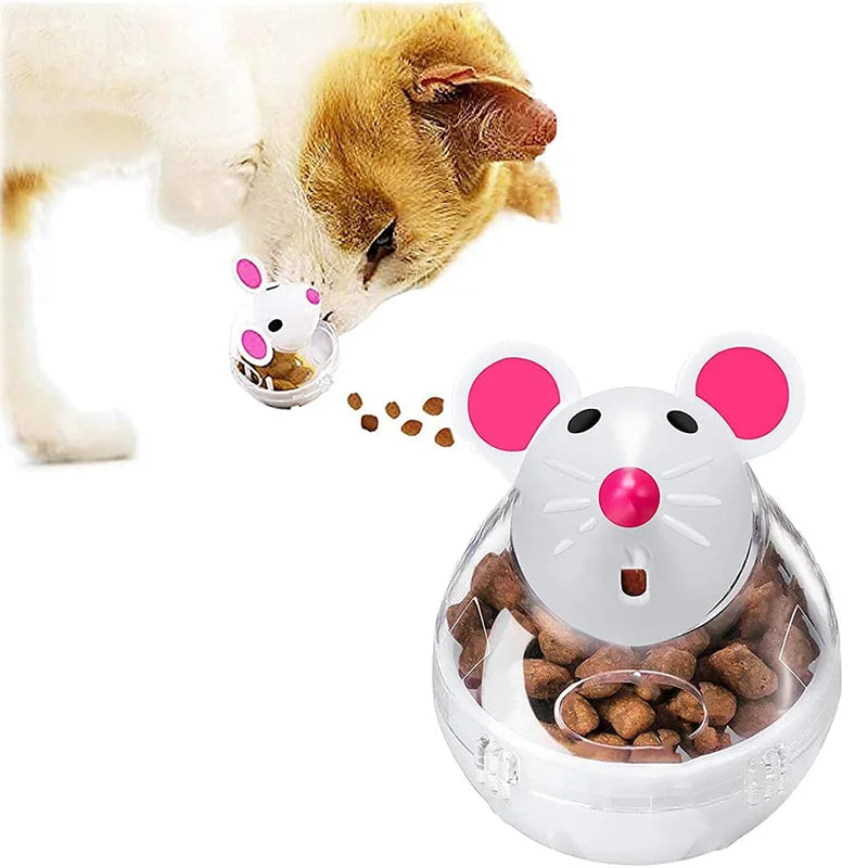 Balle distributrice de croquettes pour chat — culbuto souris – photo 3