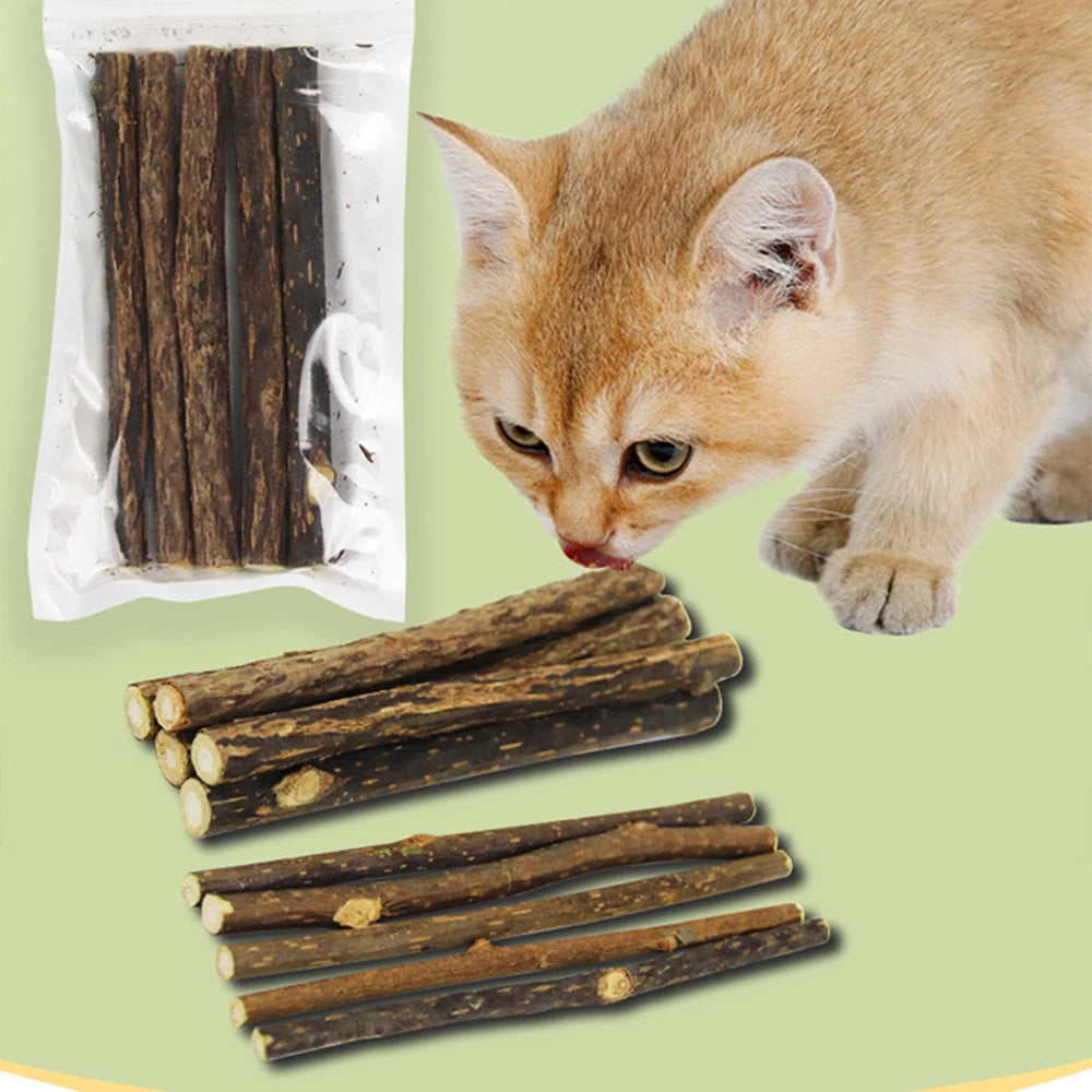 Bâtonnets de matatabi pour chat — lot de 15 ou 30, bois naturel – photo 6