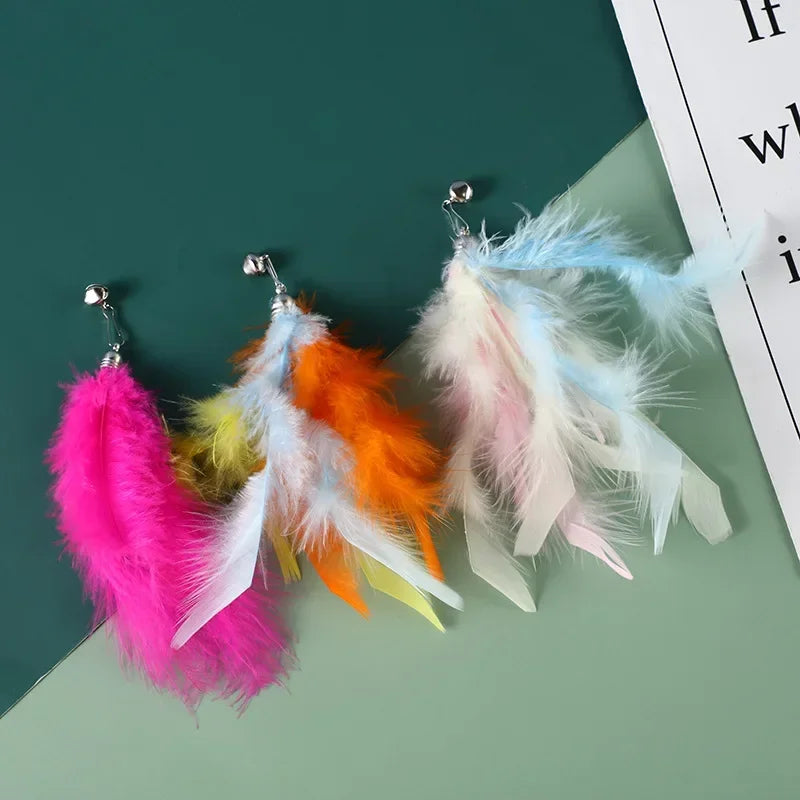 Recharges pour canne à chat — plumes, oiseaux, vers à grelot, balles – photo 12