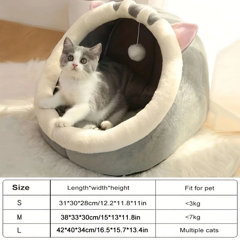 Panier pour chat douillet et respirant — lit maison S, M ou L – photo 2