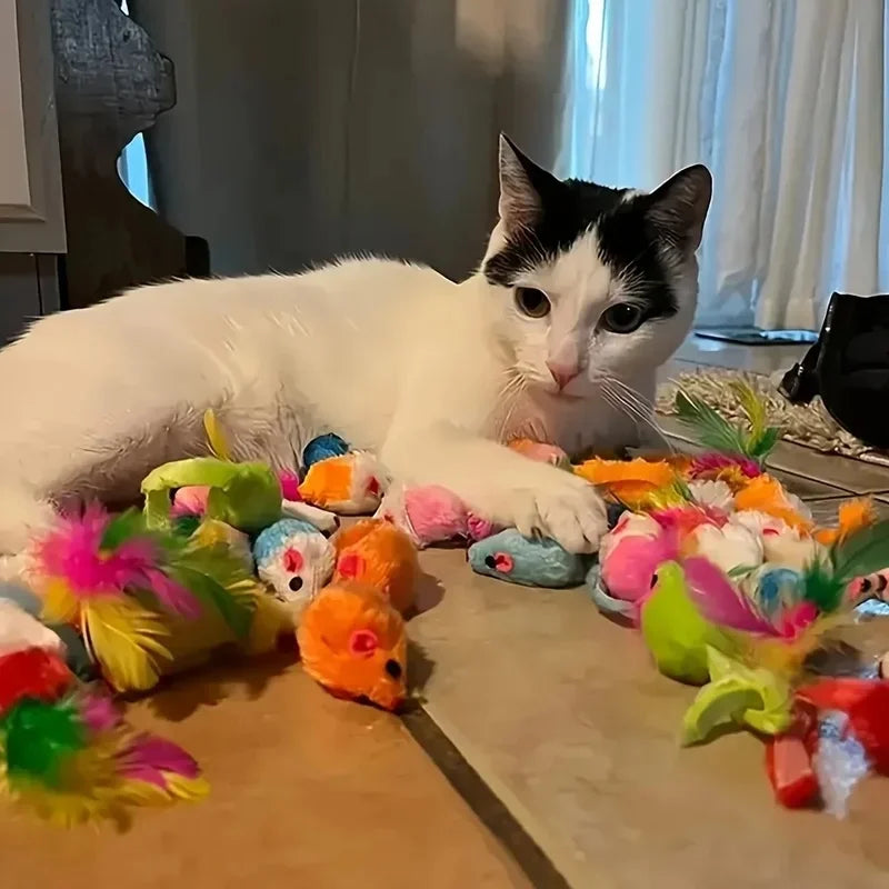Lot de jouets pour chat assortis — 14 ou 28 pièces, peluches – photo 2