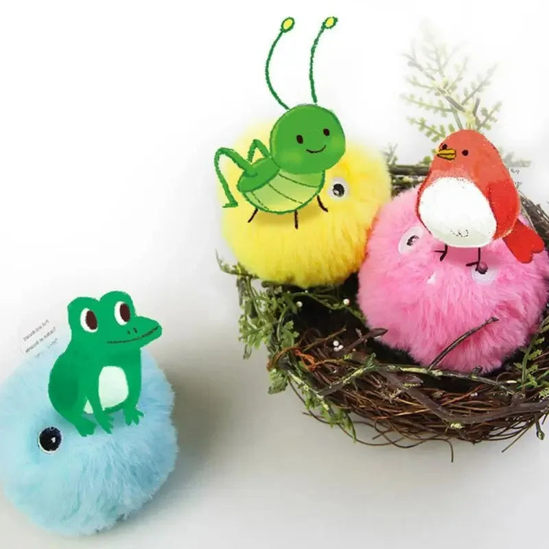 Balle sonore pour chat — chant d'oiseau, grenouille ou grillon – photo 3