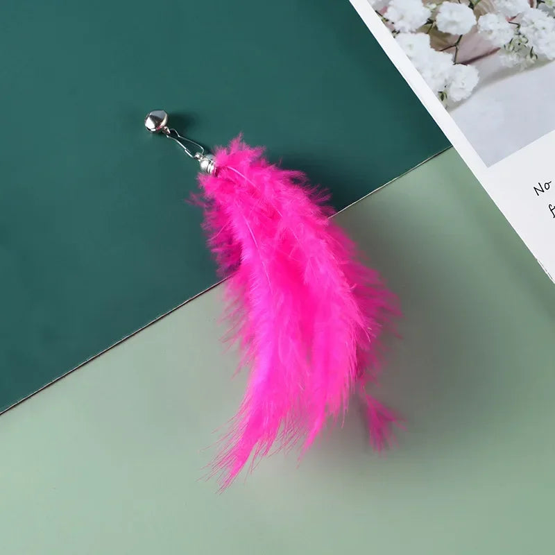 Recharges pour canne à chat — plumes, oiseaux, vers à grelot, balles – photo 45