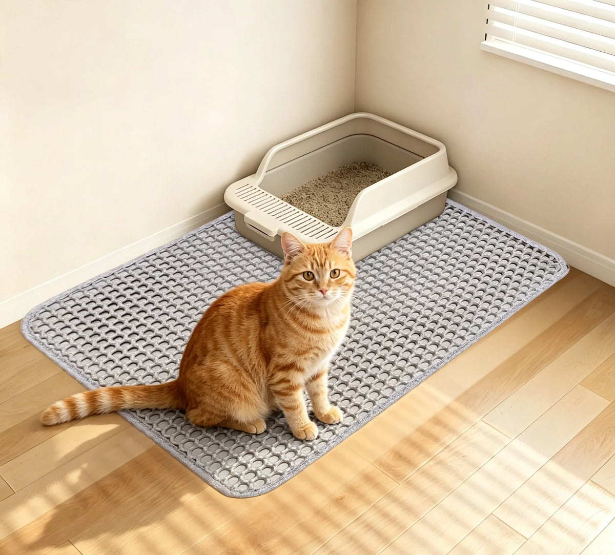 Tapis de litière pour chat en EVA — 60 x 45 ou 90 x 60 cm