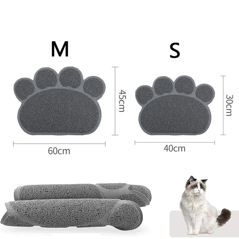 Tapis de litière pour chat motif pattes — imperméable, 2 tailles – photo 6