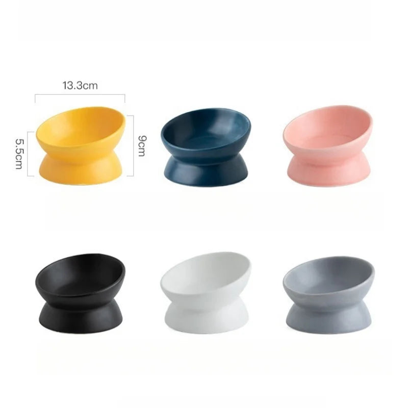 Gamelle surélevée pour chat en céramique inclinée à 15° — 6 coloris – photo 5