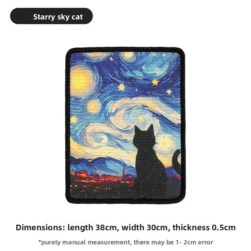 Griffoir mural pour chat en tissu — bords cousus, 9 motifs – photo 9