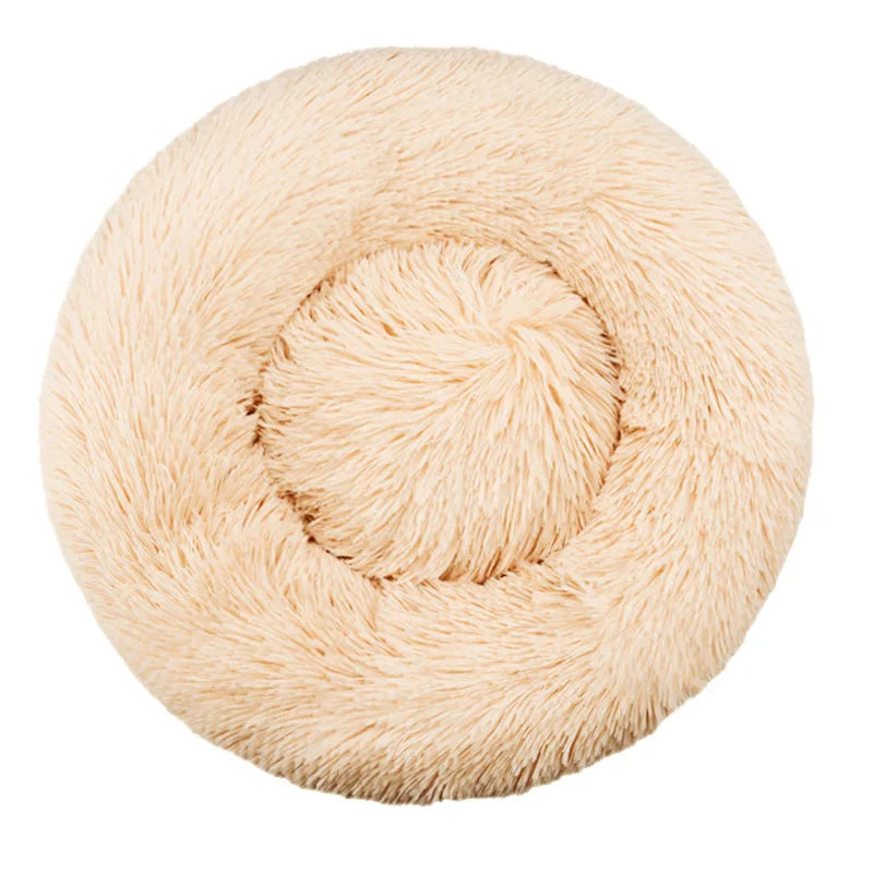Lit rond pour chat en peluche — panier douillet lavable – photo 20