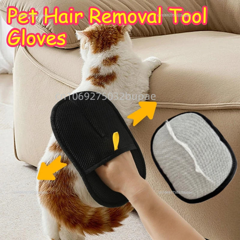 Gant de toilettage pour chat — ramasse-poils réutilisable, lot