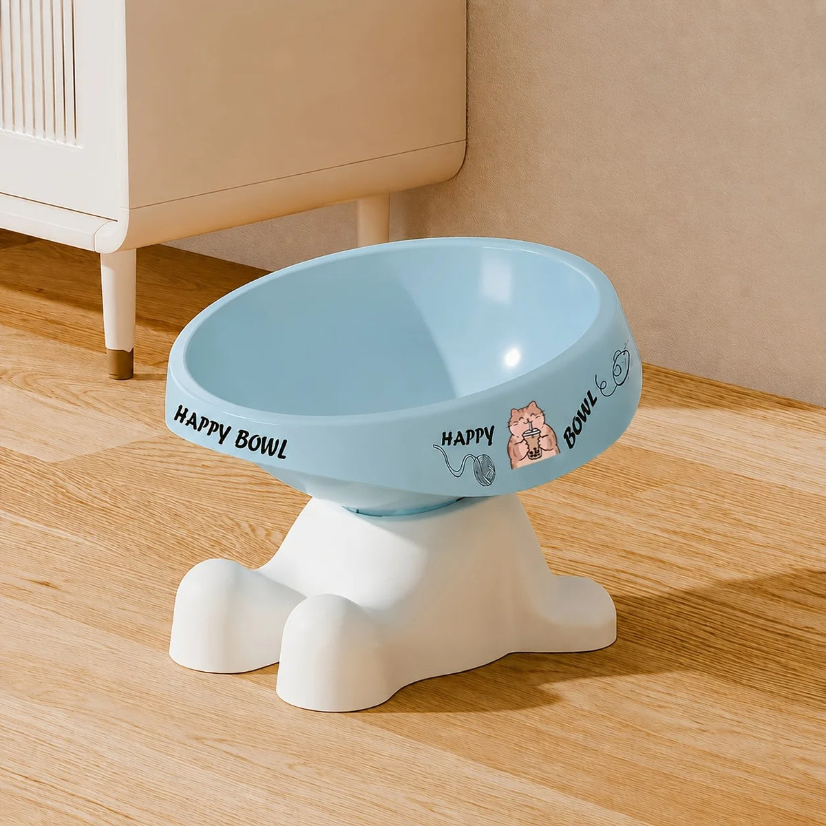 Gamelle surélevée pour chat à motifs — bol plastique ou inox – photo 8