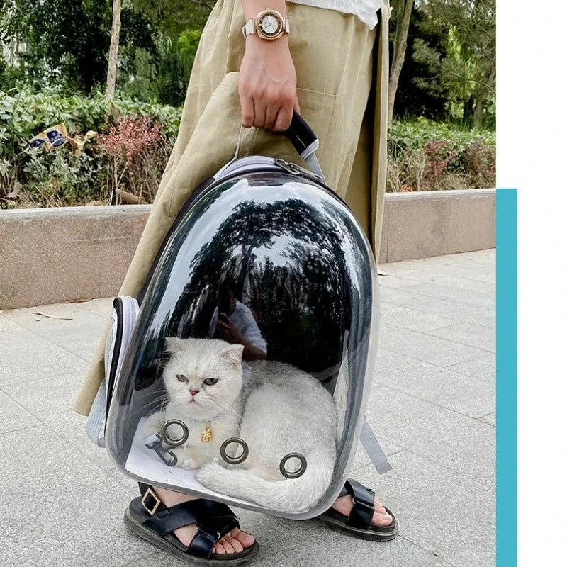 Sac à dos de transport pour chat à hublot transparent – photo 3
