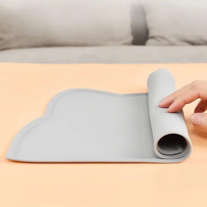 Tapis de gamelle pour chat en silicone — antidérapant et étanche – photo 4