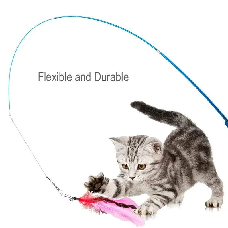 Recharges plumes pour canne à chat — lot de 11 têtes de rechange – photo 3