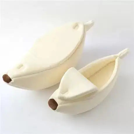 Lit banane pour chat en polaire — panier rigolo, S à XL, 4 coloris – photo 9