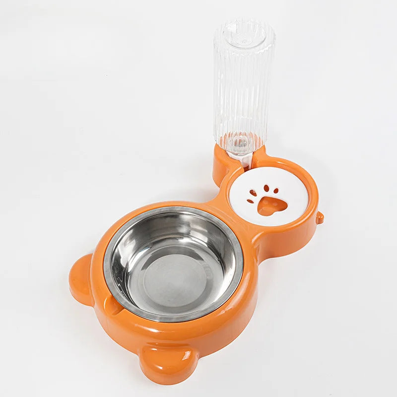 Distributeur de croquettes et d'eau pour chat — réserve 2 en 1 – photo 5